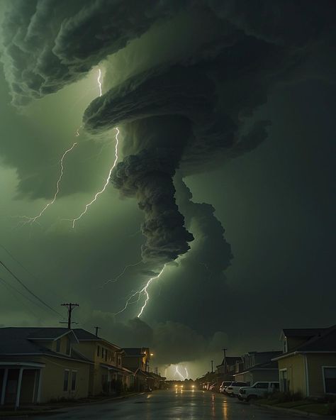 Stormy Weather Aesthetic Wallpaper, Rainstorm Photography, Thunderstorms Aesthetic, Thunderstorm Aesthetic, Beautiful Destruction, Bizarre Photography, Water Tornado, Unreal Photos, Tornado Clouds