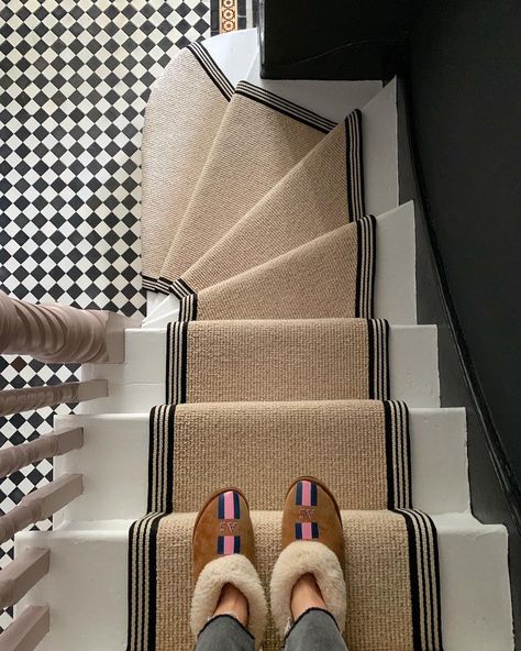 Herringbone stair runner