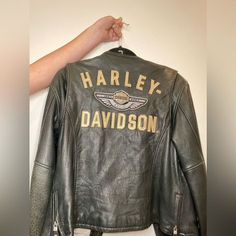 100th Anniversary Harley Davidson Jacket In Good Condition Barely Worn Harley Davidson Clothing, Harley Davidson Jacket, Future Clothes, 2000s Fashion Outfits, 100th Anniversary, 2000s Fashion, Goodie Bags, Dream Clothes, Dream Wardrobe