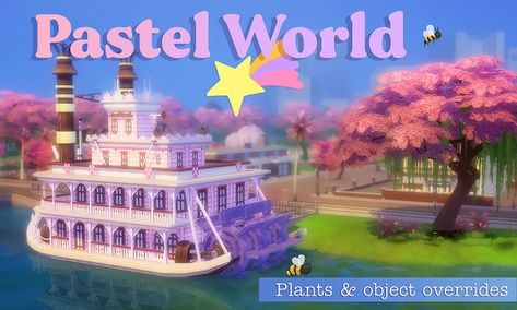 Best Mods, Pink Trees, Ghibli Movies, Sims 4 Cc Finds, City Living, Sims Mods, Fall Family, Maxis Match, Custom Content