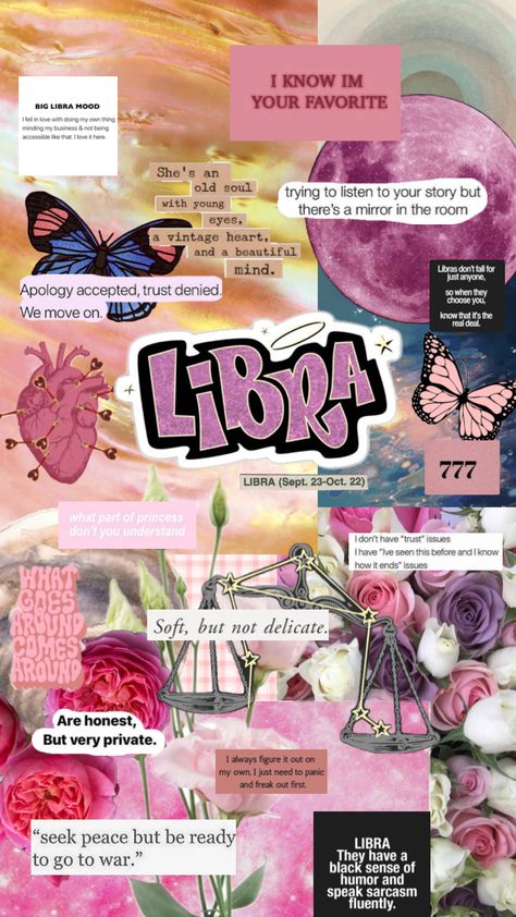 Libra Libra Collage, Libra Quotes, Quotes Aesthetic, Collage, Quotes