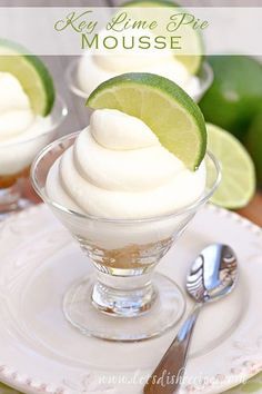 Key Lime Mousse, Lime Mousse, Key Lime Recipes, Citrus Desserts, Lime Desserts, Cheesecake Mousse, Lime Recipes, Lime Cheesecake, Mousse Recipes