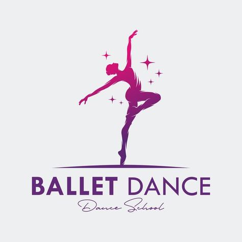 Logo Design Dance, Dance Logo, Dance Silhouette, Dance School, Jazz Dance, Fitness Logo, Studio Logo, Dance Studio, Dance Poses