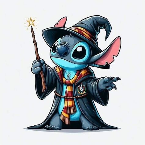 Stitch And Harry Potter, Stitch Harry Potter Tattoo, Harry Potter Sublimation, Harry Potter Stitch, Stitch Cricut, Stitch Kawaii, 626 Stitch, Eeyore Pictures, Toothless And Stitch