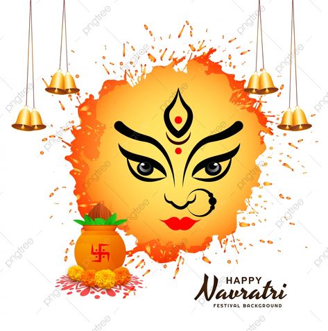 Navratri Image Hd, Navratri Celebration, Navratri Greetings, Navratri Wallpaper, Happy Navratri Wishes, Happy Birthday Typography, Birthday Typography, Navratri Wishes, Happy Mother's Day Greetings