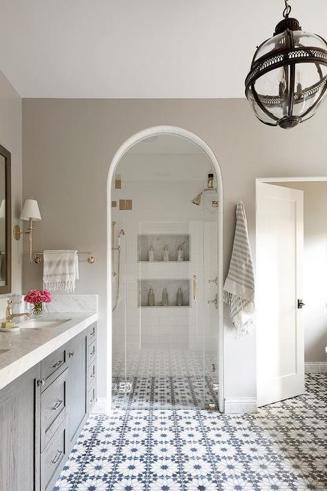 Spanish Inspired Home, Spanish Style Bathrooms, Spanish Bathroom, Spanish Revival Home, Spanish Style Home, Spanish Style Homes, Spanish Revival, Moroccan Tile, Spanish Style