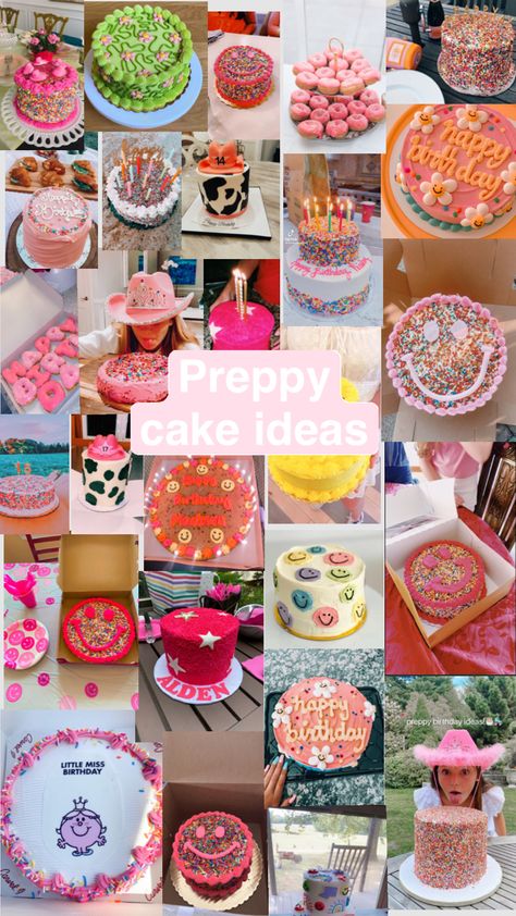 Preppy bday cake ideas #preppy#pink#asthetic Preppy Pink Cake Ideas, Preppy Birthday Desserts, Preppy Cake Ideas Aesthetic, Cake Ideas Preppy, Cake Preppy, Preppy Party Food Table, Preppy B Day Cake, Preppy Theme, Preppy 9th Birthday Party