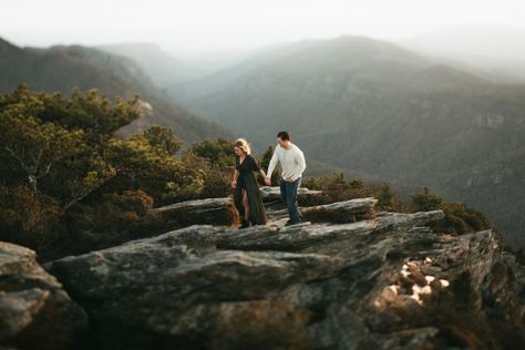 Mountains Engagement Photos, North Carolina Mountain Wedding, Mountain Photoshoot, Best Places To Propose, Best Places To Elope, North Carolina Beaches, Places To Elope, Pisgah National Forest, Western Nc