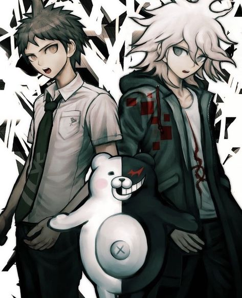 #danganronpa Makoto Naegi, Mikan Tsumiki, Danganronpa 1, Danganronpa Memes, Trigger Happy Havoc, Trigger Happy, Nagito Komaeda, Danganronpa 3, Danganronpa Characters