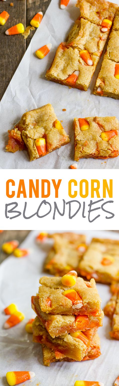 Candy Corn Blondies Oatmeal Candy, Heath Candy, Pecan Candy, Mounds Candy, Twix Candy, Crush Cake, Recipe Oatmeal, Starburst Candy, Snickers Cake