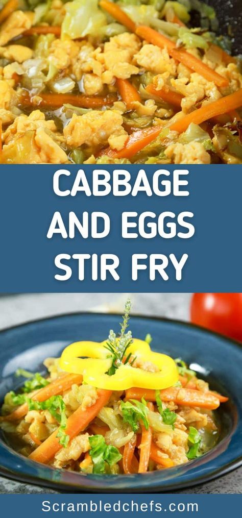 Cabbage Stirfry Healthy, Steak And Cabbage Stir Fry, Egg Cabbage Stir Fry, Egg And Cabbage Breakfast, Chinese Fried Cabbage Recipes, Cabbage And Egg Stir Fry, Breakfast Cabbage Recipes, Cabbage Egg Stir Fry, Egg Cabbage Recipe