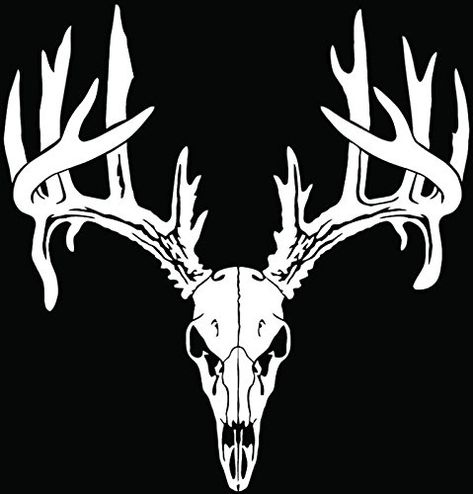 PRICES MAY VARY. Title: Deer Buck Antlers Skull Hunting Car Truck Window Bumper Vinyl Graphic Decal Sticker- (10 inch) / (25 cm) Tall GLOSS BLACK Color. Product Type: Categories Duck Hunting Decals, Buck Skull, Deer Processing, Arrow Sticker, Antler Hunting, Deer Decal, Buck Antlers, Hunting Decal, Skull Decal