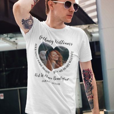 In Loving Memory T-Shirt Ideas - Wording, Design, Zazzle Memorial Shirt Ideas, Brother Photos, T Shirt Ideas, Mom Photos, Heart Photo, Modern Pictures, Leather Passport Cover, Loving Memory, Photo Memories