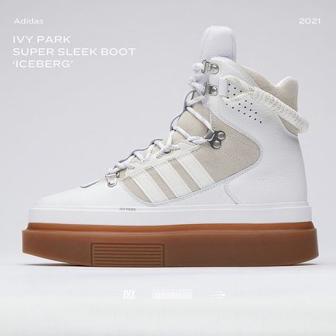 ICY PARK 🧊 no Instagram: “#ICYPARK 🧊 #adidasxIVYPARK #IVYPARK” Ivy Park Sneakers, Adidas Platform Sneakers, Adidas Sleek, Adidas X Ivy Park, Adidas Super, Silver Sneakers, Ivy Park, Favorite Boots, Platform Sneaker