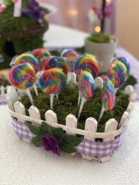 Enchanted Party Food, Enchanted Garden Birthday Party Forest Themes, Woodland Fairy Birthday Party Decor, Fairy Candy Table, Fairy Tale Party Ideas, Fairy Garden Party Favors, Fairy Theme Birthday Party Food, Forest Fairy Birthday Party, Fairy Birthday Food Ideas