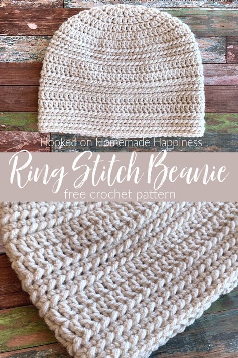 Ring Stitch Beanie Crochet Pattern (CAL for a Cause) | Hooked on Homemade Happiness Hometown Yarn Patterns Crochet, Crochet Beanie Stitches, Crochet Hat Fingering Weight Yarn, Fitted Crochet Beanie Made Of Yarn, Crochet Alpine Stitch Hat, Lightweight Crochet Beanie Pattern, Alpine Stitch Crochet Beanie, Free Crochet Hat Patterns, Wool Crochet Beanie Hat, One Size