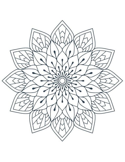 Coloriage mandala artherapie à imprimer gratuit Coloring Mandalas, Mandala Doodle, Mandala Art Therapy, Mandala Stencils, Pattern Coloring Pages, Mandala Vector, Free Adult Coloring Pages, Mandalas Drawing, Doodle Coloring