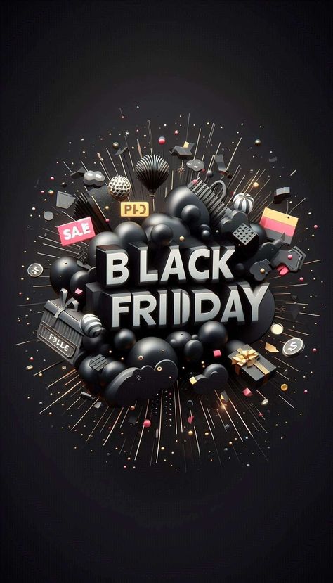 Free Colorful Black Friday Backgrounds For Promotional Materials Download | Perfect for websites, slideshows, and designs | Royalty-free Black Friday Wallpaper, Black Friday Sale Ads, Black Friday Background, Black Friday Images, Happy Good Night, Black Friday Sale Flyer, Black Friday Sale Poster, Red And Black Background, Black Friday Design