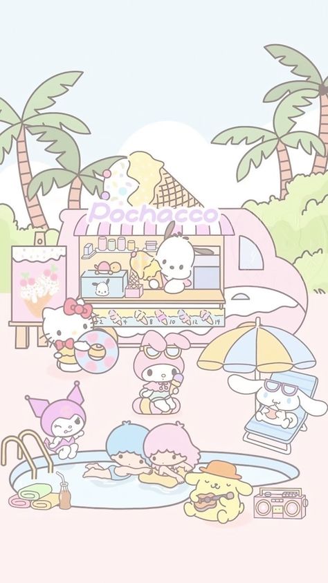 Wallpaper Sanrio, Hello Kitty Imagenes, Hello Kitty Wallpaper Hd, Walpaper Hello Kitty, My Melody Wallpaper, Hello Kitty Aesthetic, Melody Hello Kitty, Kawaii Sanrio, Hello Kitty Backgrounds