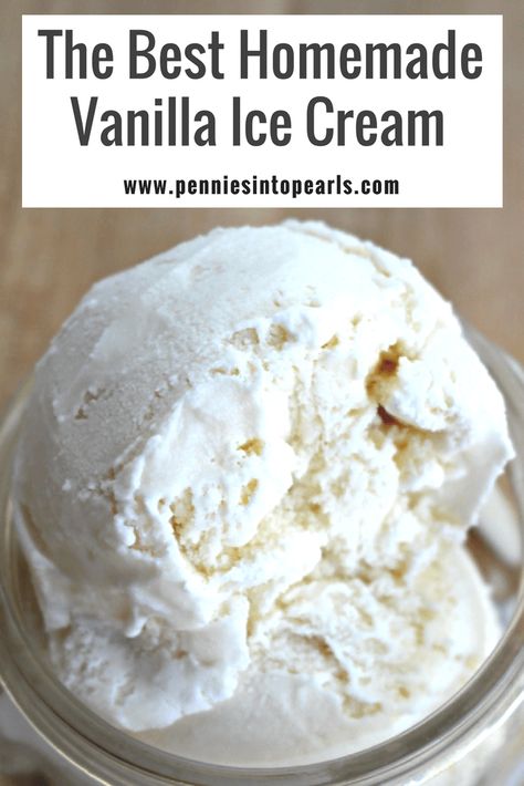 Logo Ice Cream, Ice Cream Video, Homemade Vanilla Ice Cream Recipe, Homemade Ice Cream Recipe, Make Homemade Ice Cream, Hemgjord Glass, Vanilla Ice Cream Recipe, Ice Cream Maker Recipes, Making Homemade Ice Cream