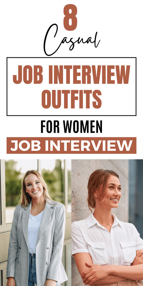 Get this: Your job interview is not a fashion show (unless you’re applying for a job in the fashion sector). It’s a time when you need to show your skills and achievements to land the job.   However, your interview attire is still important to impress the interviewer. Good first impressions have a big say on whether you get a second interview or even a job offer. Work Interview Outfit Woman, Internship Interview Outfit, Outfits For Job Interview Woman, Casual Job Interview Outfit, Interview Outfits For Women, Job Interview Outfits, Second Interview, Applying For A Job, Job Interview Outfit