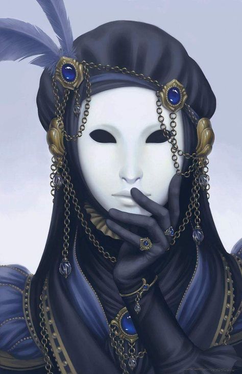 Carneval mask Pierrot Clown, Costume Carnaval, Heroic Fantasy, Wearing A Mask, Masks Art, Arte Fantasy, 판타지 아트, Fantasy Rpg, Fantasy Inspiration