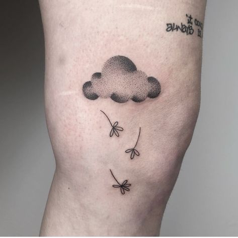 Cloud Tattoo Ideas, Cloud Tattoo Design, Dreamy Sky, Cloud Tattoo, Tattoo Ideas For Women, Dark Ink, Sky Design, Storm Clouds, Top 100