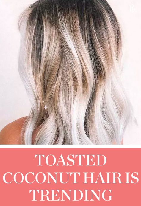 Toasted Coconut Hair Color Blonde, Coconut Cream Blonde Hair, Toasted Coconut Blonde Hair, Toasted Coconut Hair, Toasted Coconut Blonde, Toasted Coconut Hair Color Chunky Money Piece, Toasted Coconut Hair Color, Toasted Coconut Recipes, Bushy Eyebrows