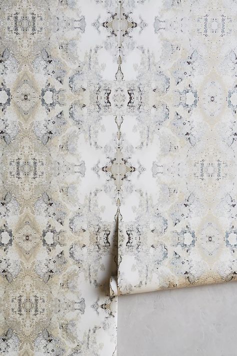 Inner Beauty Wallpaper | Anthropologie Master Wallpaper, Candice Olson, Bedroom Master, Wallpaper Accent Wall, Beauty Wallpaper, Trendy Bedroom, Bhldn Weddings, Bathroom Wallpaper, Room Remodeling