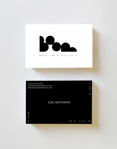 Boom Town Projects – Brand Identity on Behance 세련된 명함, Boom Town, Posters Conception Graphique, Graphic Design Business Card, Graphic Design Cards, Name Card Design, 타이포그래피 포스터 디자인, Business Card Design Creative, Karten Design