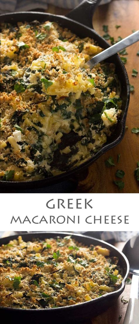 Macaroni Cheese Recipes, Macaroni Recipes, Cheese Bake, Cheese Food, Greek Cooking, Greek Dishes, Giada De Laurentiis, Macaroni Cheese, Mediterranean Diet Recipes