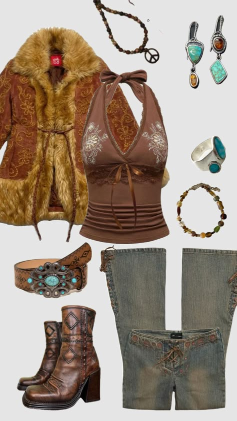 70s hippie inspired outfit #outfitinspo #vintage #70s #70shippiw Vintage 70s Aesthetic Outfits, 70s Outfits Fall, 70s Boho Outfits, Real 70s Fashion, 70s Funky Fashion, Winter Hippy Outfits, Hippie Outfits 60s, 70s Winter Outfits, Casual 70s Outfits