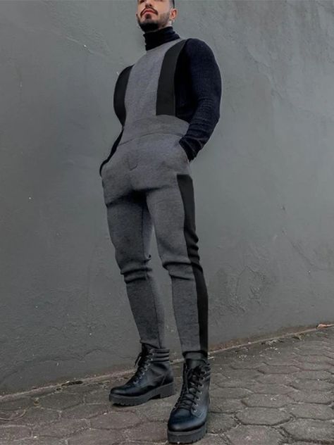 Baggy Jeans Outfit Men, Men Jumpsuits, Unique Mens Clothing, Pose Mannequin, Cargo Pants Outfit Men, Baggy Jeans Outfit, Jeans Outfit Men, Pants Outfit Men, Streetwear Pants