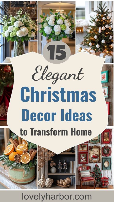 15 Elegant Christmas Decor Ideas To Easily Transform Your Home Popular Christmas Themes 2024, Elegant Xmas Decor, Decorating For The Holidays, Christmas Decorating Ideas 2024, Elegant Christmas Diy, 2024 Christmas Decor Trends, Christmas Decor Ideas 2024, Farmhouse Glam Christmas Decor, Elegant Christmas Decor Ideas