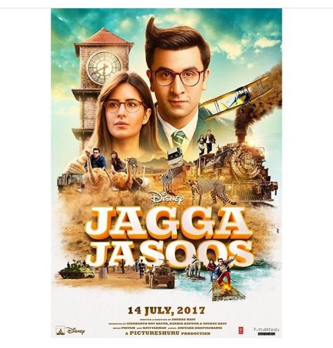 Jagga ki duniya hai thodi unpredictable but Shruti ke saath he can do the impossible! Welcome to the magical World of Jagga...... Jagga Jasoos, Tam Film, Walt Disney Movies, Latest Bollywood Movies, Imdb Movies, Hindi Movie, Ranbir Kapoor, Movies 2017, Bollywood Movie