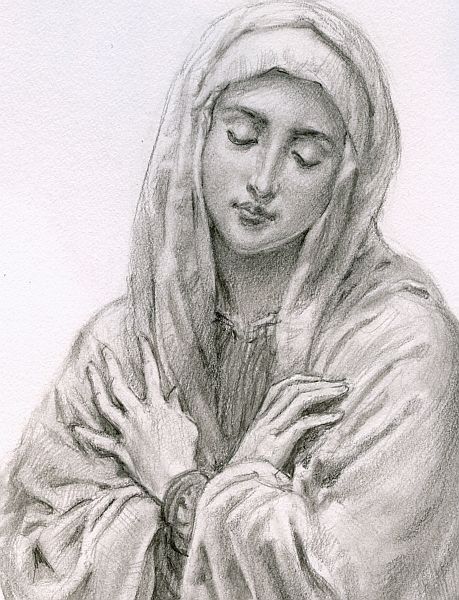 The Blessed Virgin Mary Catholic Traditions, Virgin Mary Art, Blessed Mary, Images Of Mary, Religious Pictures, Mama Mary, Queen Of Heaven, Catholic Images, Religious Paintings