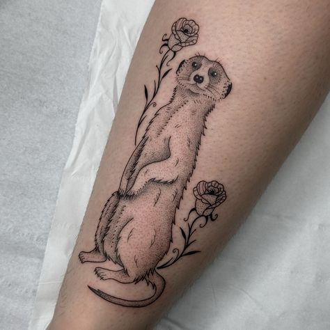 𝕿𝖍𝖊 𝕷𝖎𝖙𝖙𝖑𝖊 𝕸𝖊𝖊𝖗𝖐𝖆𝖙 . . . A meerkat with some lil roses for the lovely Hannah! Thank you so much for trusting me to bring this special tattoo to life for you. Loved doing it & was a pleasure to meet you 🫶🏻 { 𝕱𝖎𝖓𝖉 𝕸𝖊 @highflyerstattoostudio 𝖀𝖘𝖎𝖓𝖌: @bishoprotary @blackclaw @dynamiccolor @worldfamousink @pantheraink @butterluxe_uk @killerinktattoo • • • #meerkattattoo #uktattoo #dotworktattoo #uktattooartist #newcastletattoo #newcastletattooartist #dotworktattoos #dotworktattooartist #female... Meerkat Tattoo, Special Tattoo, Special Tattoos, Getting A Tattoo, Dot Work Tattoo, Get A Tattoo, A Tattoo, Chester, Tattoo Artists