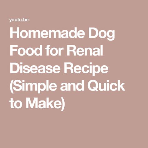 Homemade Dog Food for Renal Disease Recipe (Simple and Quick to Make) Low Protein Foods, Low Protein Dog Food, Kidney Friendly Diet, Steamed Carrots, Steamed Green Beans, Kidney Friendly, Boiled Chicken, Types Of Diets, Dog Food Brands