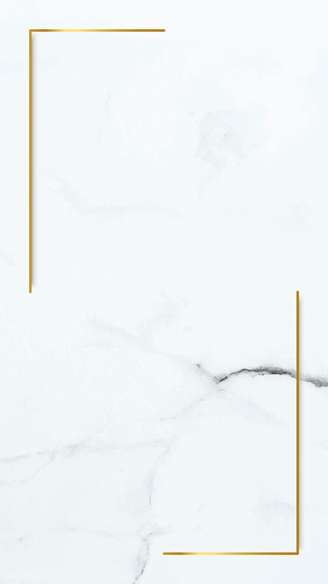 Rectangle gold frame on white marble mobile phone wallpaper vector | premium image by rawpixel.com / Te Wallpaper Marmer, Wallpaper Cantik Iphone, Marble Wallpaper Phone, White Wallpaper For Iphone, Tapete Gold, Marble Iphone Wallpaper, White Marble Background, Mobile Phone Wallpaper, Iphone Arkaplanları