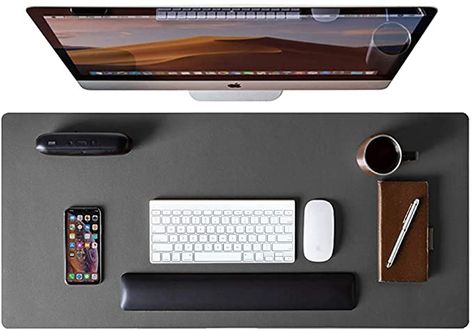 Amazon.com: Leather Desk Pad Protector,Mouse Pad,Office Desk Mat, Non-Slip PU Leather Desk Blotter,Laptop Desk Pad,Waterproof Desk Writing Pad for Office and Home (Gray,31.5" x 15.7"): Computers & Accessories Mediterranean Furniture, Southwestern Furniture, Tuscan Furniture, Spanish Furniture, Leather Desk Pad, French Country Furniture, Desk Mouse Pad, Desk Writing, Japanese Furniture