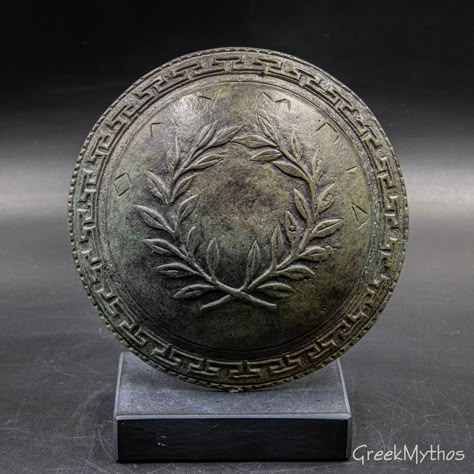 Metal Casting Jewelry, Greek Shield, Greek Helmet, Olive Wreath, Ancient Greek Sculpture, Greek Pattern, Goddess Athena, Randy Cunningham, Athena Goddess