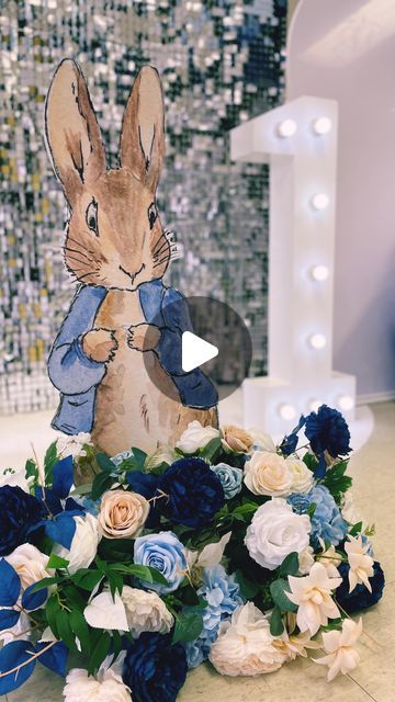 Mariannebasha | Peter rabbit theme for 1st birthday event   Full decor @fantaisie_decorations  @sonaliputla happy birthday to Enoch and thnx for having u... | Instagram Rabbit Birthday Theme, Barbie Balloons, Proposal Flowers, Peter Rabbit Theme, Rabbit Theme, Wedding Entrance Decor, Birthday Event, Engagement Proposal, Peter Rabbit