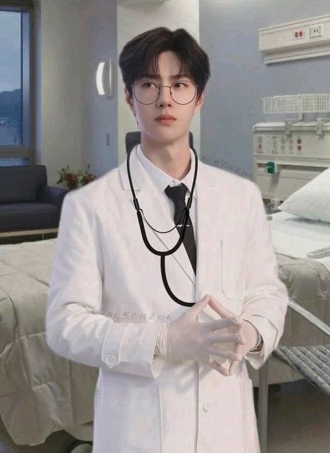 Doctor Pictures, Doctor White Coat, Fun Jobs, Wang Haoxuan, Doctor Design, Wang Zhuocheng, Aesthetic Man, Xuan Lu, Meng Ziyi