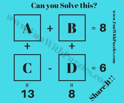 Easy Maths IQ Question to solve equations and find values of Maths variables Iq Questions With Answers, Logic Puzzles Brain Teasers, Math Riddles With Answers, Logic Questions, Math Riddles Brain Teasers, Maths Questions, Picture Questions, Logic Math, Math Logic Puzzles