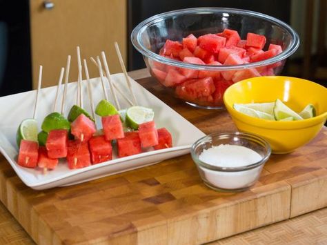 Get Watermelon Tequila Shots Recipe from Food Network Watermelon Tequila Shots, Watermelon Shots, Spiked Watermelon, Watermelon Tequila, Tequila Shots, Shot Recipes, Finger Food, Food Network, Sangria