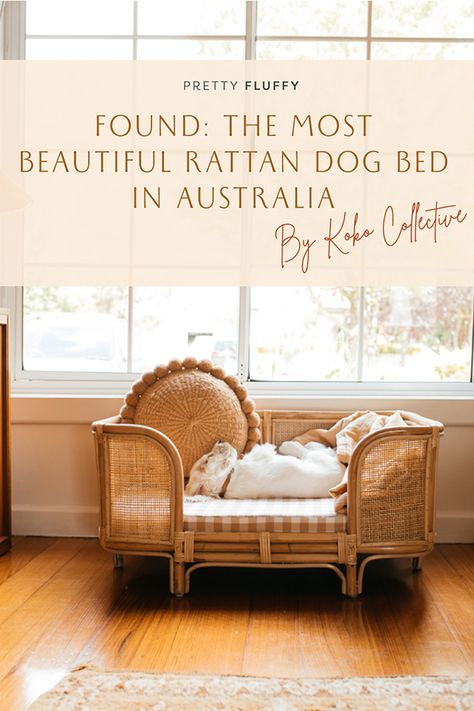 Review: Koko Collective Rattan Dog Bed - Boho Dog Bed Australia Coastal Dog Bed, Rattan Dog Bed, Boho Dog Bed, Woven Dog Bed, Rattan Basket Dog Bed, Beds Australia, Cat Rattan Bed, Dog Beds Rattan Large, Elevated Dog Bed