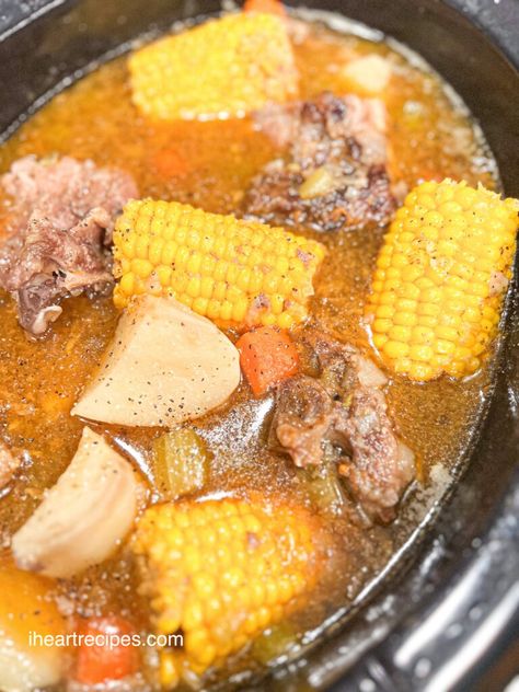 Soul Food Style Pork Neck Bone Soup | I Heart Recipes Pork Neck Bone Stew, Neck Bones Recipe Soul Food Stove Top, Turkey Neck Soup Recipes, Neck Bones Recipe Soul Food Crock Pot, Soul Food Soup Recipes, Neckbone Soup Recipes, Turkey Neck Recipe Southern, Neck Bones Recipe Soul Food, Pork Shoulder Stew