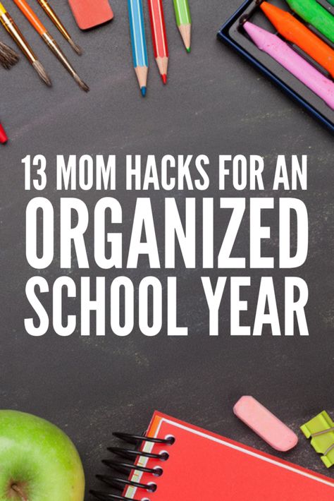 13 Back to School Organization Ideas for Moms We Swear By School Organization Ideas, Organized School, Back To School Crafts For Kids, Back To School Lunch Ideas, Back To School Organization, Mom Planner, Back To School Hacks, School Week, Back To School Crafts