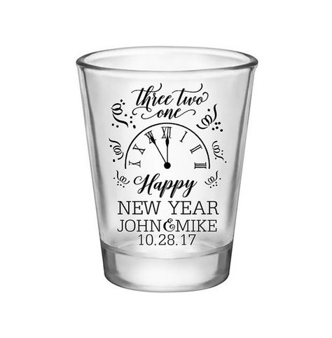 200x Personalized Wedding Shot Glasses New Years Eve Wedding Favors | 1.75 oz | Happy New Year (2A) | 48 Imprint Colors | READ DESCRIPTION New Year’s Eve Wedding Favors, New Years Eve Wedding Decorations, Wedding Party Favors Cheap, Personalized Wedding Shot Glasses, Shot Glasses Wedding Favors, Wedding Shot Glasses, Bottle Opener Favors, Custom Shot Glasses, New Years Eve Wedding