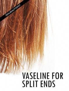 Dead Ends Hair, Split End Remedy, Facial Remedies, Vaseline Beauty Tips, Split Ends Hair, Lifestyle Hacks, Beauty Tips In Urdu, Dead Hair, Overnight Beauty